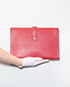 Jige PM Veau Courchevel Leather in Rouge Vif, back view